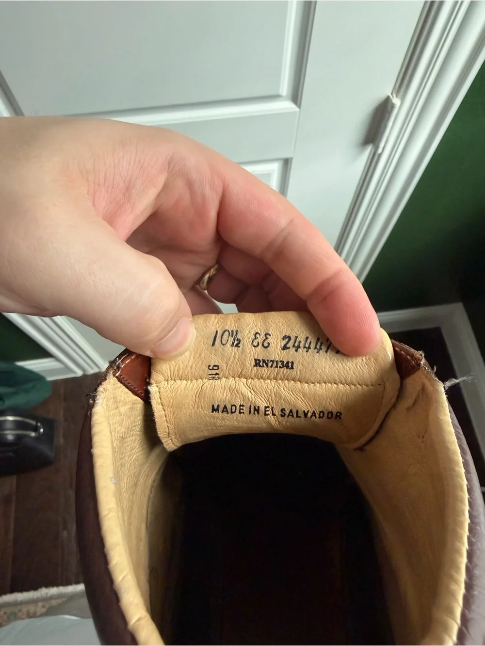 L.L. Bean Men's Two-Tone Brown and Chestnut Leather Moc Toe Boots